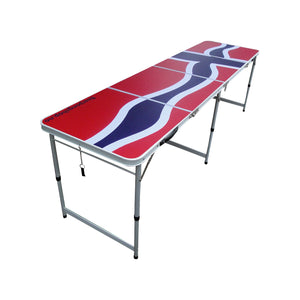 Beer Pong Bord - Norsk Flagg